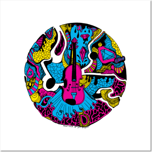 CMYK Circle of Music Posters and Art